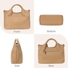 image:imageIswee Genuine Leather Top Handle Bag for Women Purses and Handbags LargeApricot