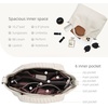 image:imageIswee Genuine Leather Top Handle Bag for Women Purses and Handbags LargeBeige