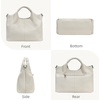 image:imageIswee Genuine Leather Top Handle Bag for Women Purses and Handbags LargeLight Blue