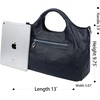 image:imageIswee Genuine Leather Top Handle Bag for Women Purses and Handbags LargeNavy Blue