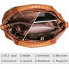 image:imageIswee Genuine Leather Top Handle Bag for Women Purses and Handbags LargeSorrel