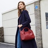 image:imageIswee Genuine Leather Top Handle Bag for Women Purses and Handbags LargeWine