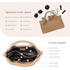 image:imageIswee Leather Satchel Women Purse and Handbag Crossbody Shoulder Bag HoboApricot