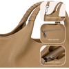 image:imageIswee Leather Satchel Women Purse and Handbag Crossbody Shoulder Bag HoboApricot