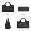 image:imageIswee Leather Satchel Women Purse and Handbag Crossbody Shoulder Bag HoboBlack