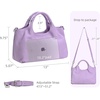 image:imageIswee Leather Satchel Women Purse and Handbag Crossbody Shoulder Bag HoboLilac