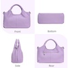 image:imageIswee Leather Satchel Women Purse and Handbag Crossbody Shoulder Bag HoboLilac