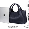 image:imageIswee Leather Satchel Women Purse and Handbag Crossbody Shoulder Bag HoboNavy Blue
