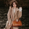 image:imageIswee Leather Satchel Women Purse and Handbag Crossbody Shoulder Bag HoboPink