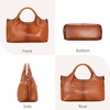 image:imageIswee Leather Satchel Women Purse and Handbag Crossbody Shoulder Bag HoboSorrel