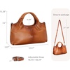 image:imageIswee Leather Satchel Women Purse and Handbag Crossbody Shoulder Bag HoboSorrel