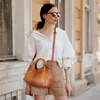 image:imageIswee Leather Satchel Women Purse and Handbag Crossbody Shoulder Bag HoboYellow