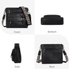 image:imageIswee Soft Leather Crossbody Bags for Women Shoulder Handbags Multi PocketsNavy Blue