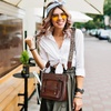 image:imageIswee Soft Leather Crossbody Bags for Women Shoulder Handbags Multi PocketsWine