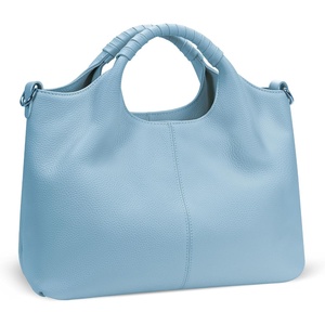 image:imageIswee Genuine Leather Top Handle Bag for Women Purses and Handbags LargeLight Blue