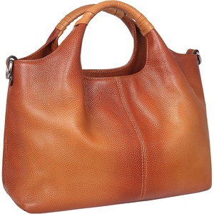 image:imageIswee Genuine Leather Top Handle Bag for Women Purses and Handbags LargeSorrel