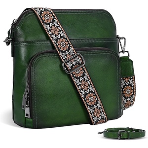 image:imageIswee Leather Crossbody Bag Women Purse and Handbag with Built in WalletGreen