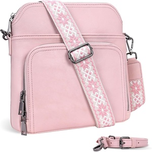 image:imageIswee Leather Crossbody Bag Women Purse and Handbag with Built in WalletLight Pink