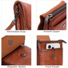 image:imageIswee Rfid Blocking Small Crossbody Bag for Women Travel Classic StyleBrown