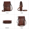 image:imageIswee Rfid Blocking Small Crossbody Bag for Women Travel Classic StyleCoffee
