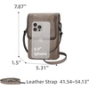 image:imageIswee Rfid Blocking Small Crossbody Bag for Women Travel Classic StyleGrey