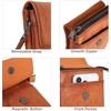 image:imageIswee Rfid Blocking Small Crossbody Bag for Women Travel Classic StyleLight Brown