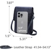 image:imageIswee Rfid Blocking Small Crossbody Bag for Women Travel Classic StyleNavy Blue
