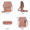 image:imageIswee Rfid Blocking Small Crossbody Bag for Women Travel Classic StylePink