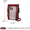 image:imageIswee Rfid Blocking Small Crossbody Bag for Women Travel Classic StyleWine