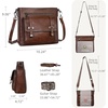 image:imageIswee Soft Leather Crossbody Bags for Women Shoulder Handbags Multi PocketsGrass Green