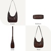 image:imageIswee Crossbody Bags for Women Leather Purse Shoulder Purse Hobo HandbagBrown