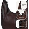 image:imageIswee Crossbody Bags for Women Leather Purse Shoulder Purse Hobo HandbagBrown