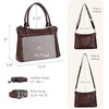image:imageIswee Leather Crossbody Purse for Women Shoulder Satchel Bag for EverydayWine