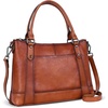 image:imageIswee Leather Crossbody Purse for Women Shoulder Satchel Bag for EverydayBrown