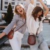 image:imageIswee Small Crossbody Bag for Women Small Leather Shoulder Purse Phone BagCinnamon Pink