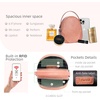 image:imageIswee Small Crossbody Bag for Women Small Leather Shoulder Purse Phone BagCinnamon Pink