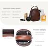 image:imageIswee Small Crossbody Bag for Women Small Leather Shoulder Purse Phone BagCoffee