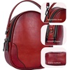 image:imageIswee Small Crossbody Bag for Women Small Leather Shoulder Purse Phone BagWine