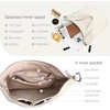 image:imageIswee Soft Leather Hobo Shoulder Crossbody Handbag Purse for Women ToteBeige