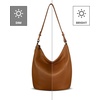 image:imageIswee Soft Leather Hobo Shoulder Crossbody Handbag Purse for Women ToteBrown