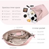 image:imageIswee Soft Leather Hobo Shoulder Crossbody Handbag Purse for Women TotePink