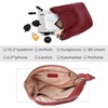 image:imageIswee Soft Leather Hobo Shoulder Crossbody Handbag Purse for Women ToteWine