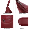 image:imageIswee Soft Leather Hobo Shoulder Crossbody Handbag Purse for Women ToteWine