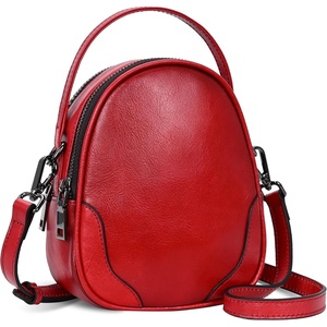 image:imageIswee Small Crossbody Bag for Women Small Leather Shoulder Purse Phone BagRed