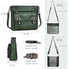image:imageIswee Soft Leather Crossbody Bags for Women Shoulder Handbags Multi PocketsLight Blue