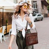 image:imageIswee Soft Leather Crossbody Bags for Women Shoulder Handbags Multi PocketsLight Blue