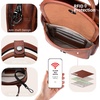 image:imageIswee Crossbody Bag Leather Purse Shoulder Bag with Built in WalletBrown