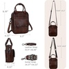 image:imageIswee Crossbody Bag Leather Purse Shoulder Bag with Built in WalletCoffee