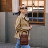 image:imageIswee Crossbody Bag Leather Purse Shoulder Bag with Built in WalletCoffee