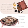 image:imageIswee Genuine Leather Crossbody Bag for Women Shoulder Handbag for EverydayBlack